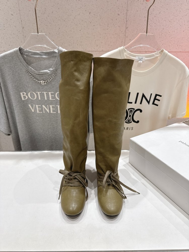 Сапоги кожаные женские