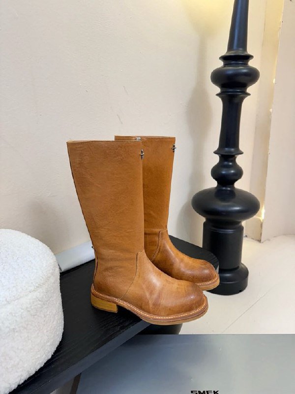 Сапоги кожаные женские