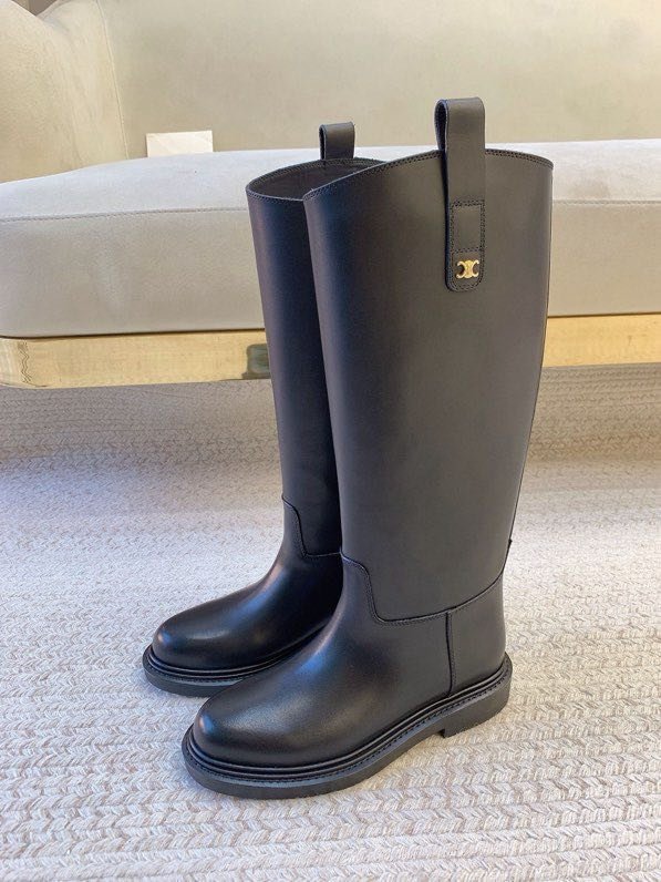 Сапоги кожаные женские