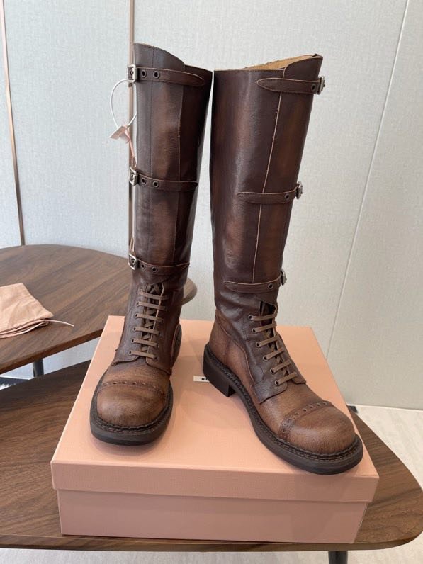 Сапоги кожаные женские