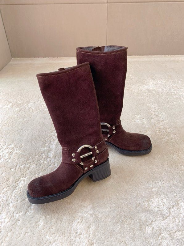 Чоботи шкіряні жіночі фото 2