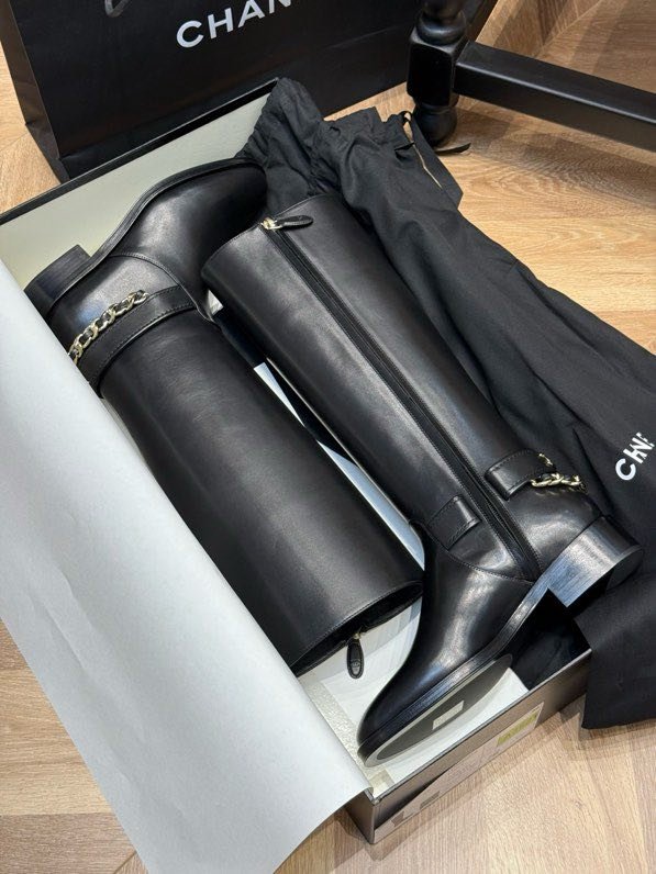 Сапоги кожаные женские фото 2