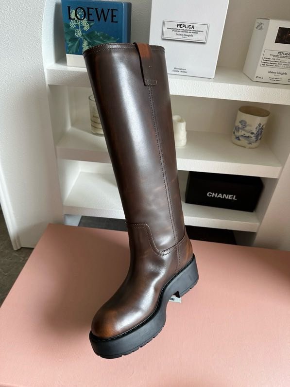 Сапоги кожаные женские фото 2