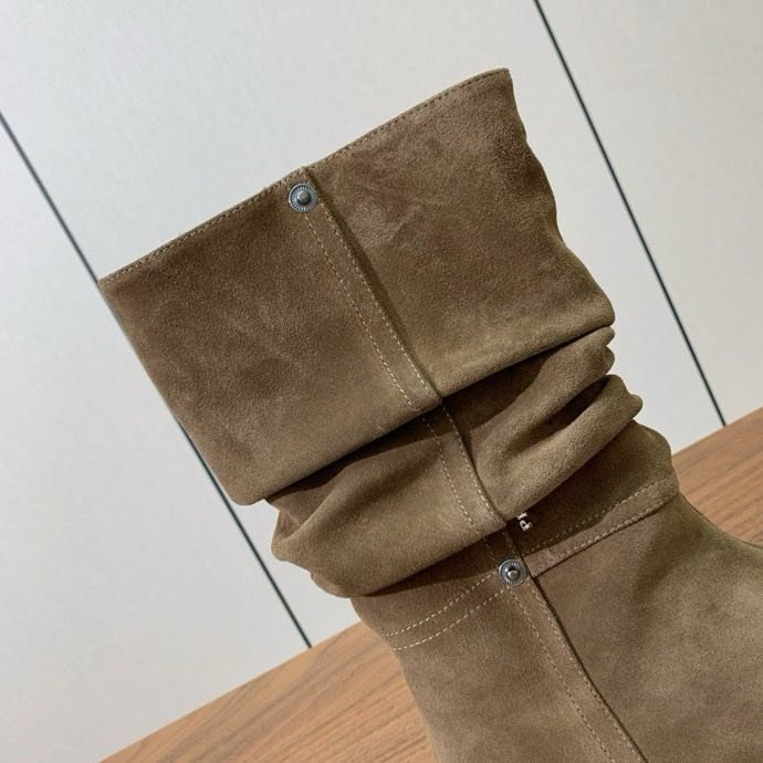 Сапоги кожаные женские фото 2