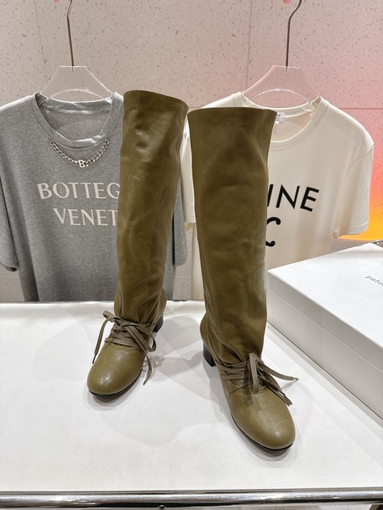 Сапоги кожаные женские фото 2