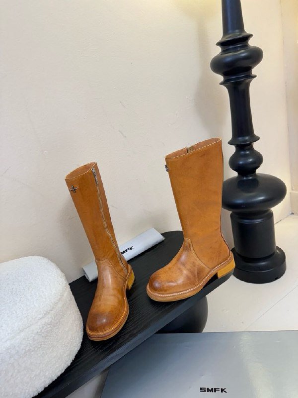 Сапоги кожаные женские фото 2