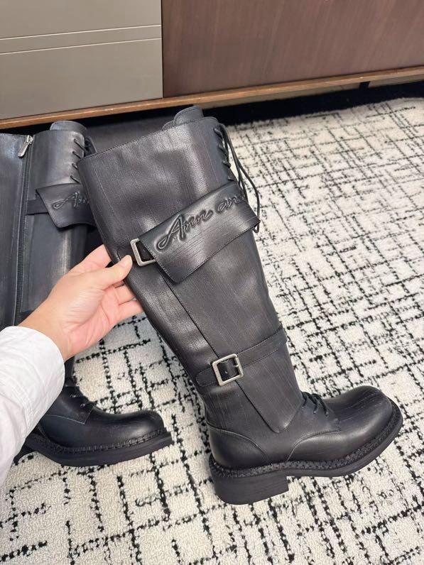 Boots leather women's фото 2