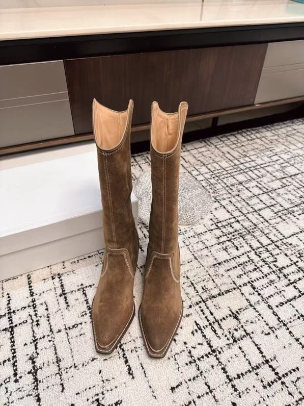 Сапоги кожаные женские фото 3