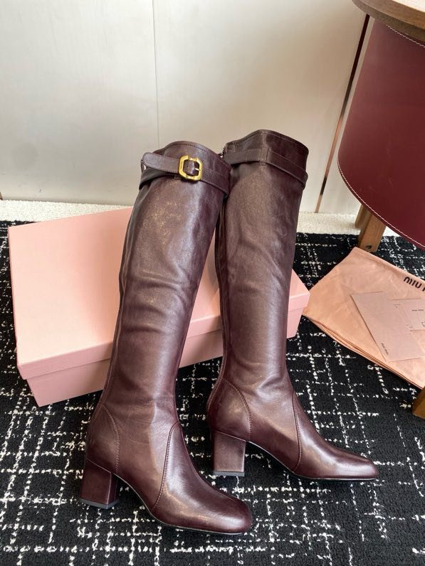 Сапоги кожаные женские фото 3