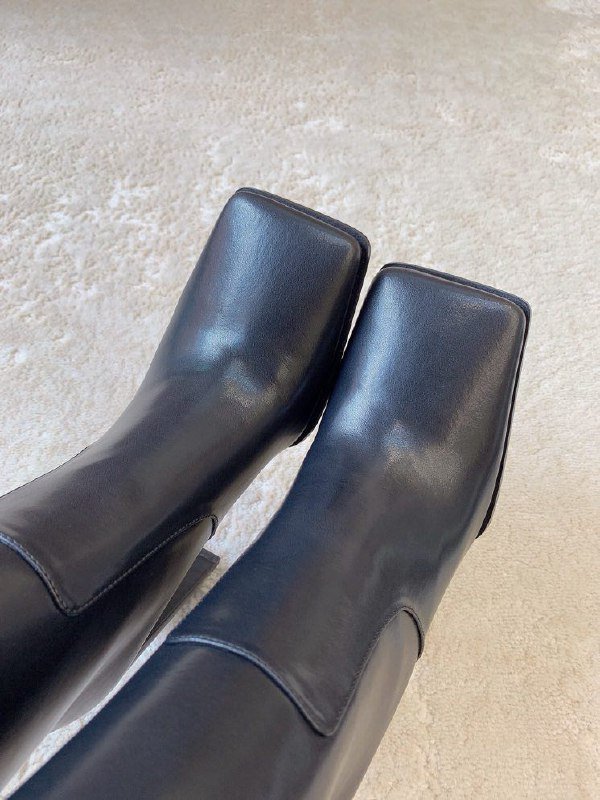 Сапоги кожаные женские фото 3
