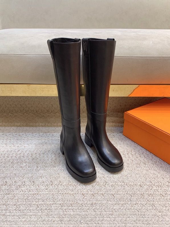 Сапоги кожаные женские фото 3