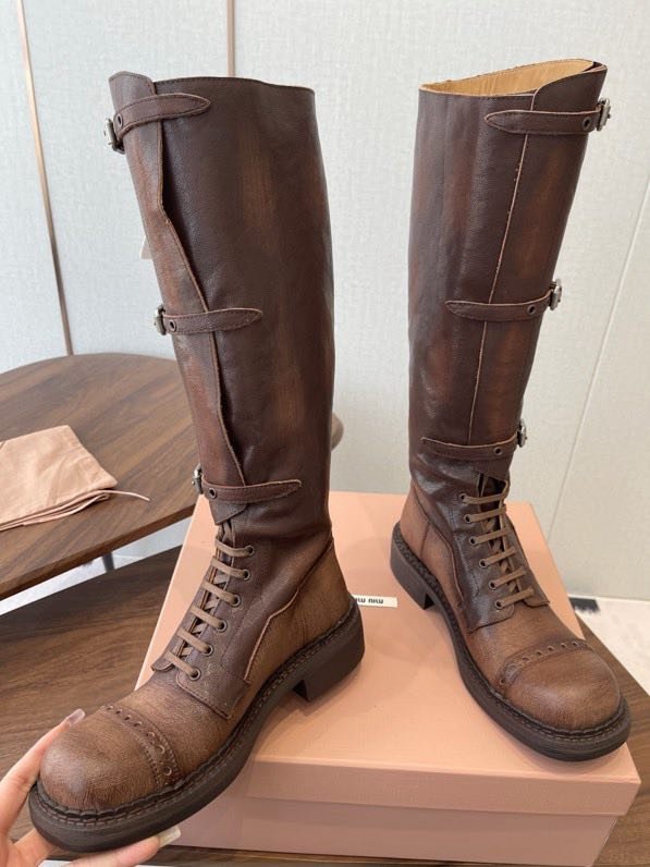 Сапоги кожаные женские фото 3