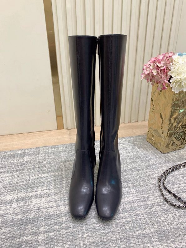 Сапоги кожаные женские фото 4