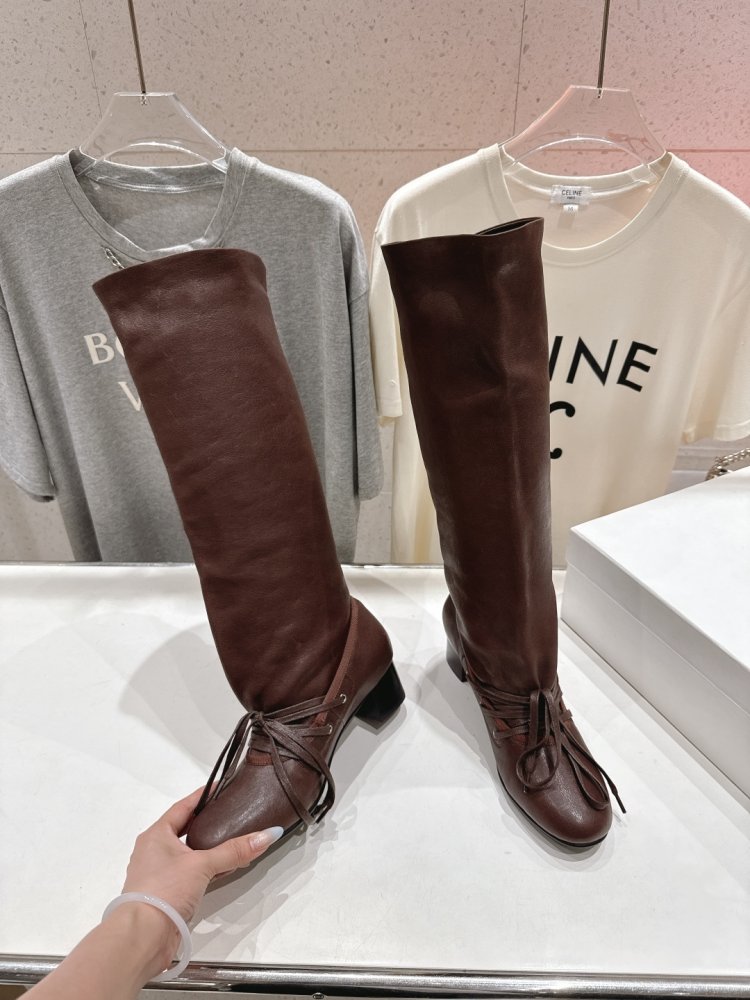 Сапоги кожаные женские фото 4