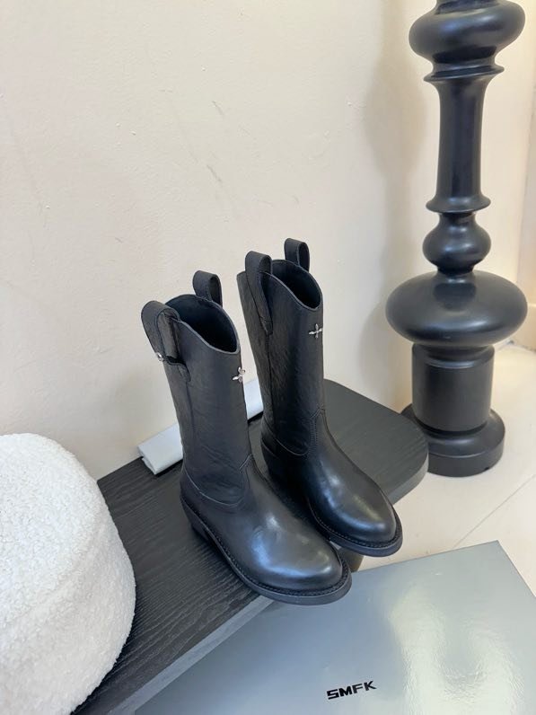 Boots leather women's фото 4