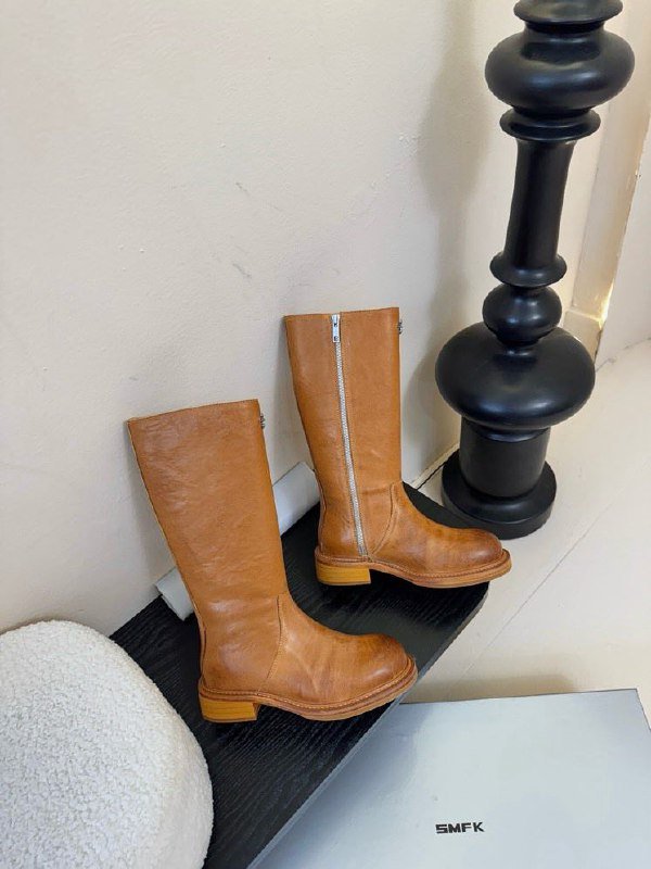 Сапоги кожаные женские фото 4