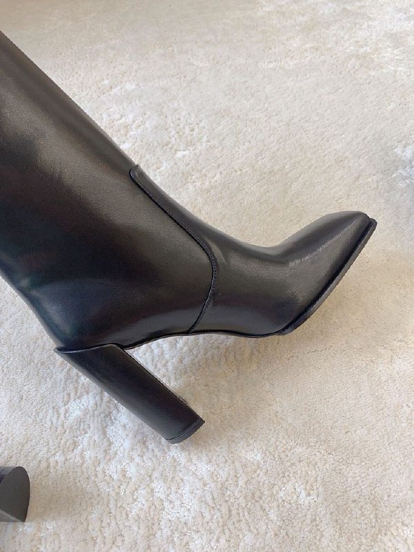 Сапоги кожаные женские фото 4