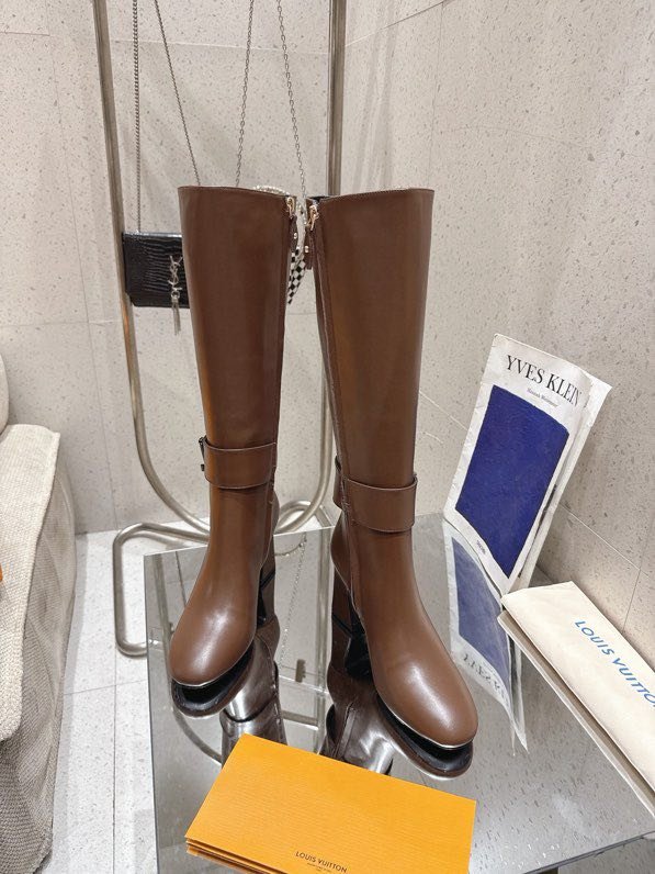 Сапоги кожаные женские фото 4