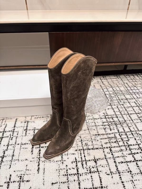 Сапоги кожаные женские фото 5