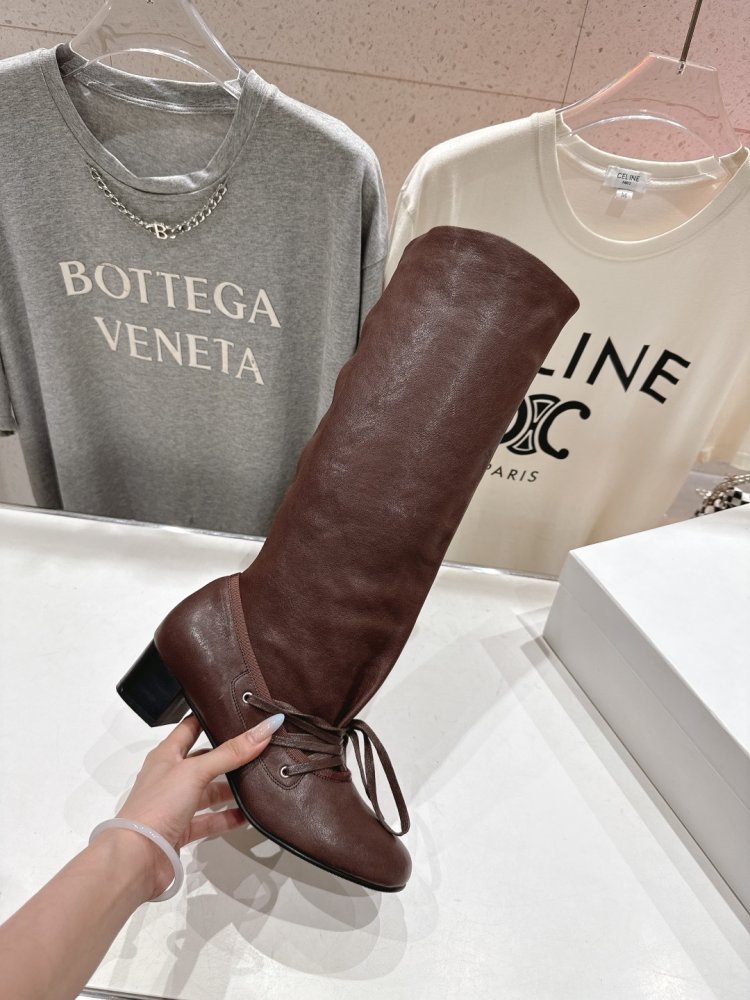 Сапоги кожаные женские фото 5