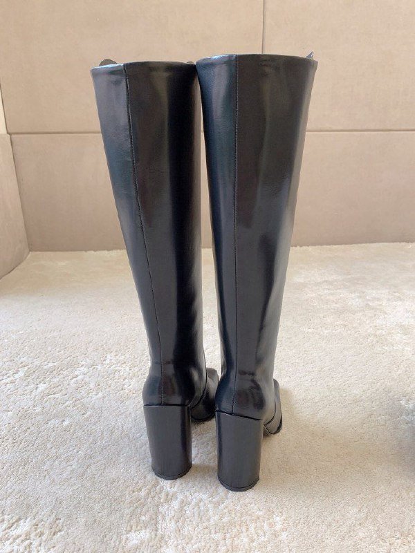 Сапоги кожаные женские фото 5