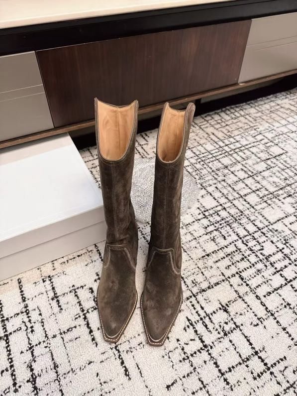 Сапоги кожаные женские фото 6