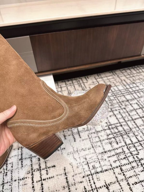 Сапоги кожаные женские фото 6