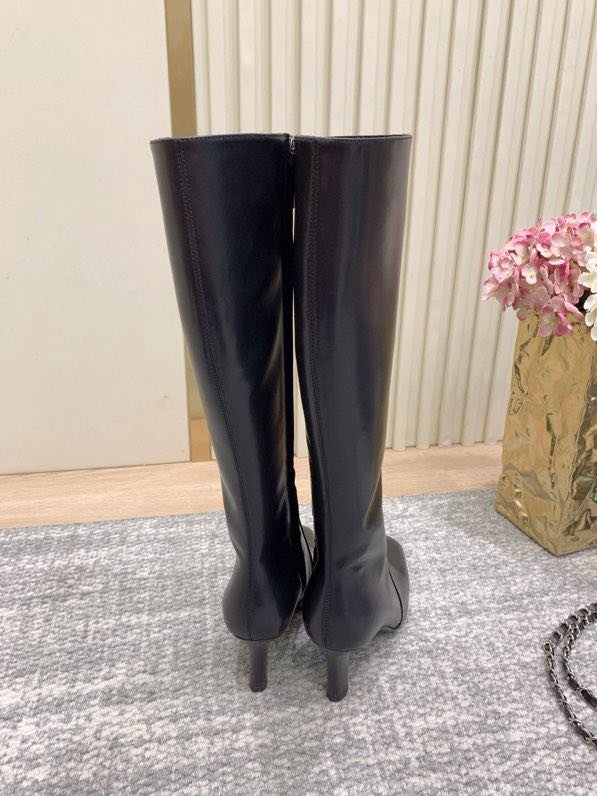 Сапоги кожаные женские фото 6