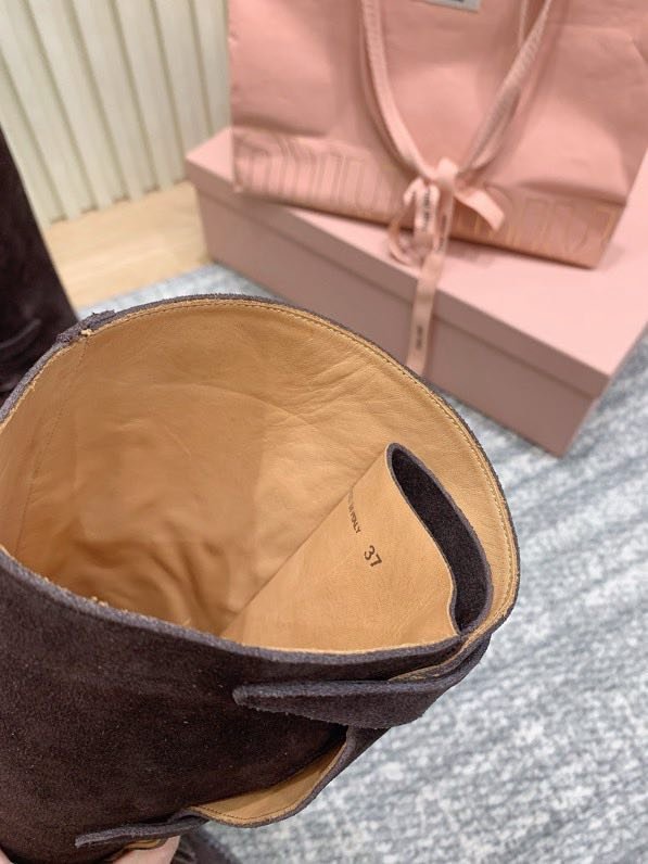 Boots leather women's фото 6