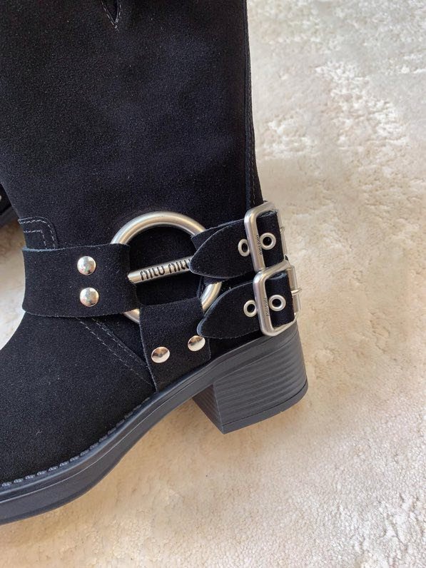 Boots leather women's фото 6