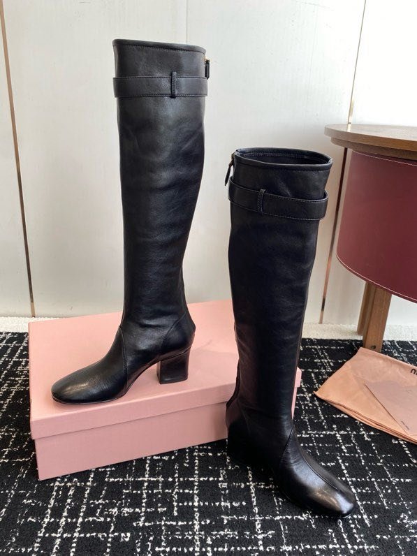 Сапоги кожаные женские фото 6