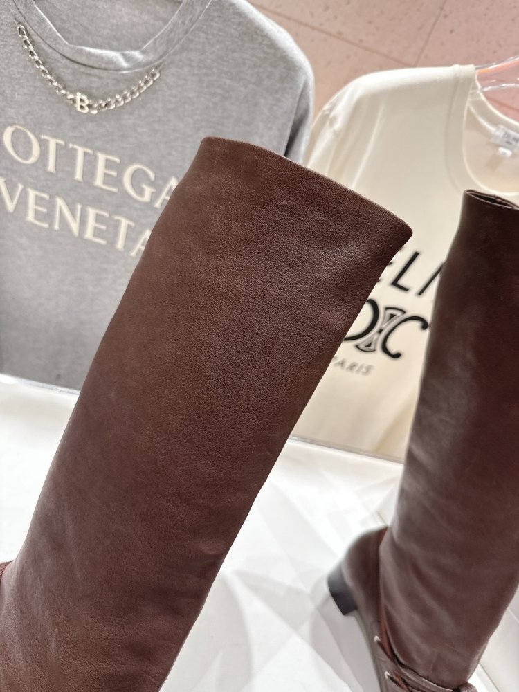 Сапоги кожаные женские фото 6