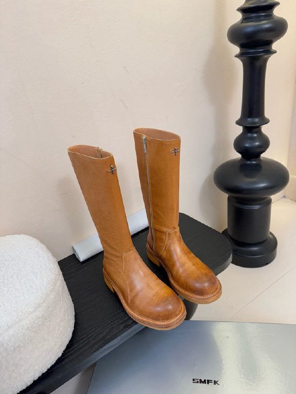 Сапоги кожаные женские фото 6