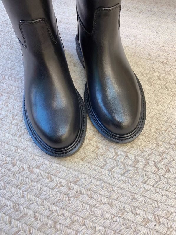 Сапоги кожаные женские фото 6