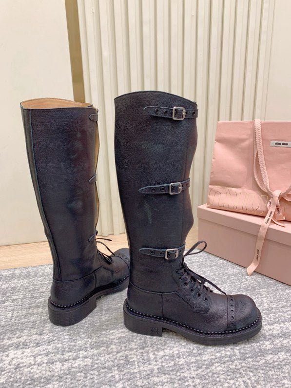 Boots leather women's фото 7