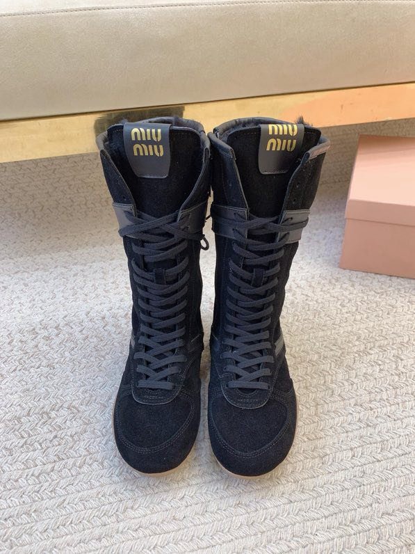 Сапоги кожаные зимние на шнуровке