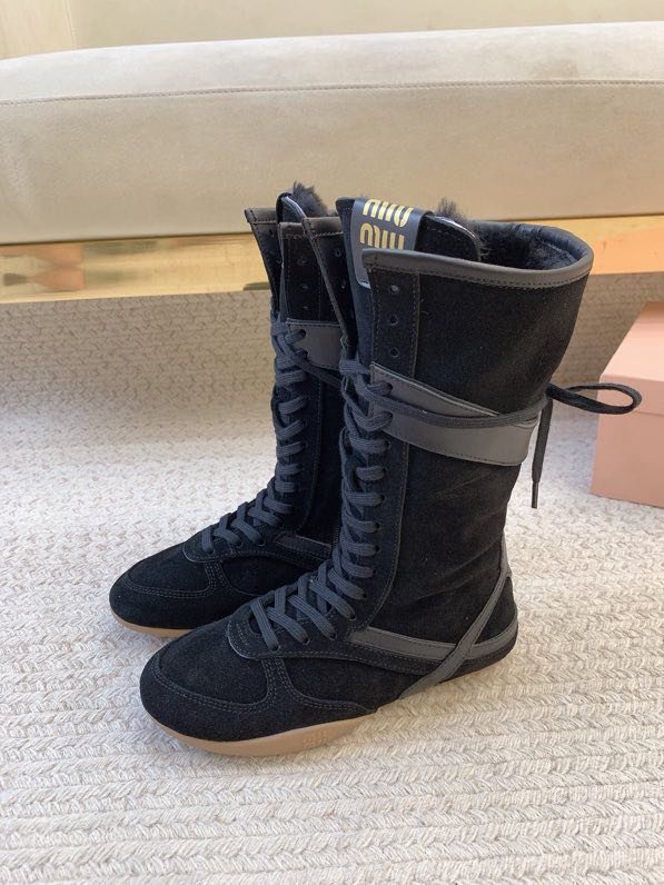 Сапоги кожаные зимние на шнуровке фото 2