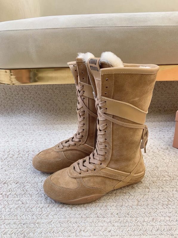 Сапоги кожаные зимние на шнуровке фото 2