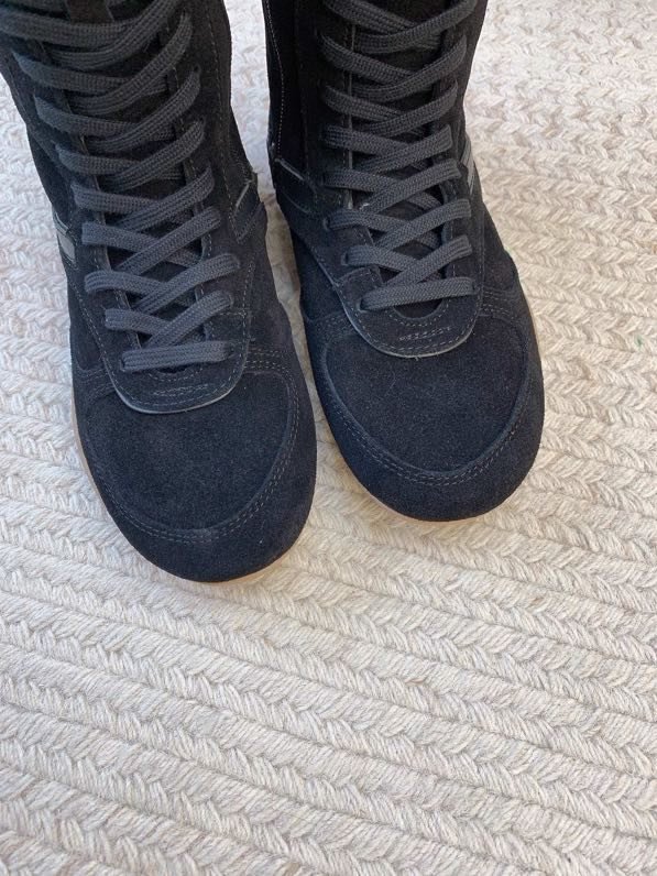 Сапоги кожаные зимние на шнуровке фото 3