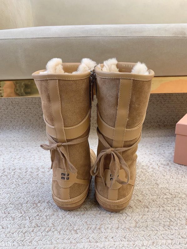 Сапоги кожаные зимние на шнуровке фото 3