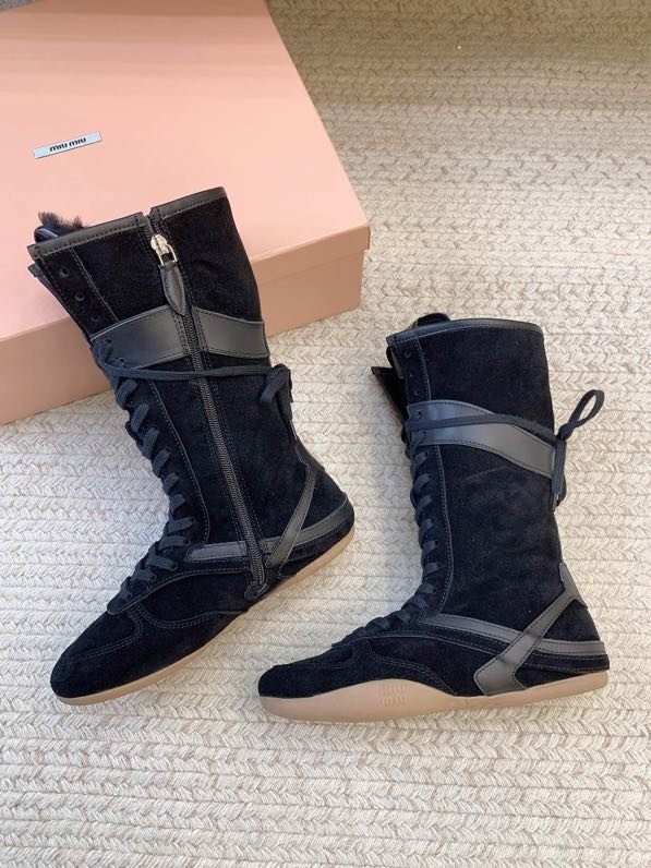 Сапоги кожаные зимние на шнуровке фото 4