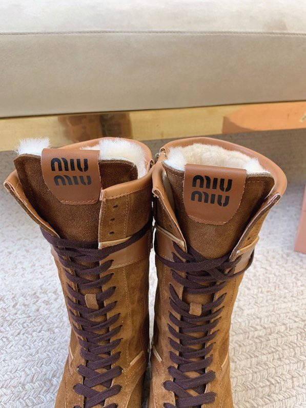 Сапоги кожаные зимние на шнуровке фото 4