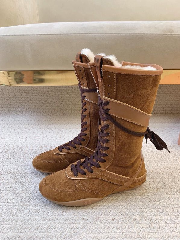 Сапоги кожаные зимние на шнуровке фото 5