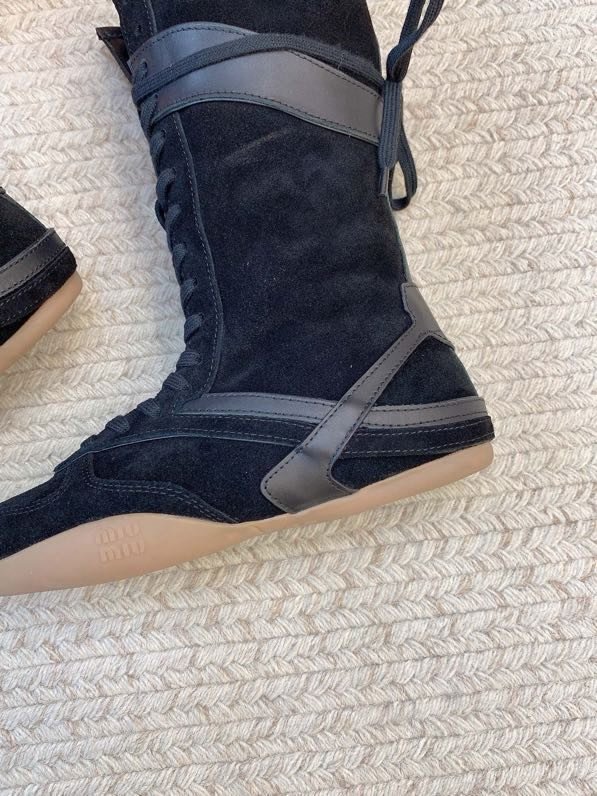 Сапоги кожаные зимние на шнуровке фото 8