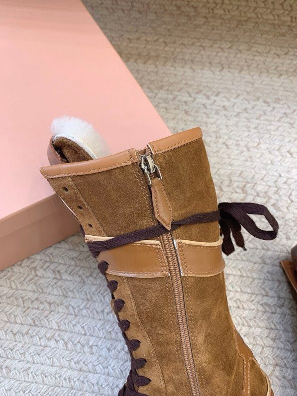 Сапоги кожаные зимние на шнуровке фото 8