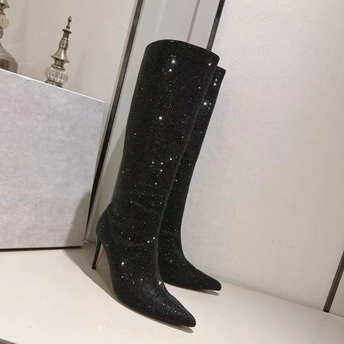 Сапоги на шпильке женские