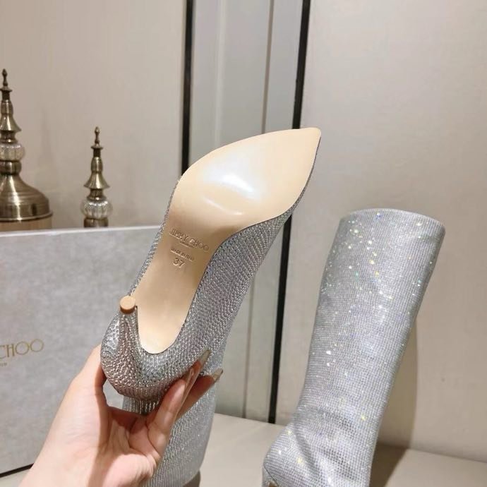 Чоботи на шпильці жіночі фото 4