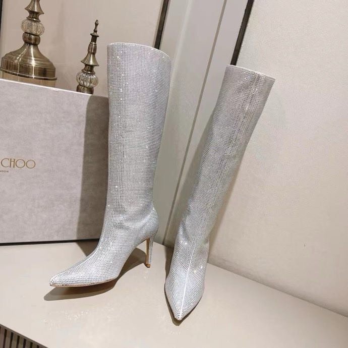 Чоботи на шпильці жіночі фото 6