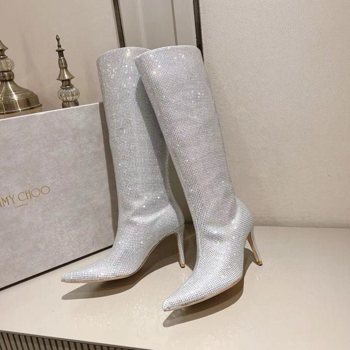 Чоботи на шпильці жіночі фото 7