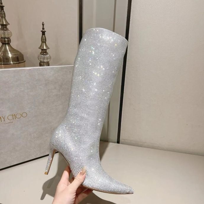 Чоботи на шпильці жіночі фото 9
